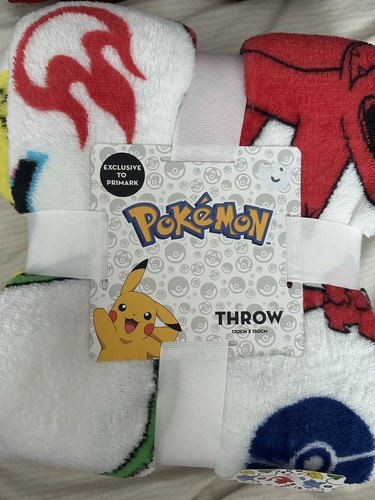 Primark pokémon throw blanket - pokémon,