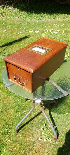 Vintage wooden cash register - vintage,