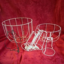 Job Lot x 8 Vintage Lampshade Wire Frames Large Size Wire Frames