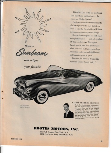 Original 1953 sunbeam - original,