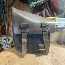 Genuine Harley Davidson Saddle Bag For Sportsters Brown Leather Brass Buckles