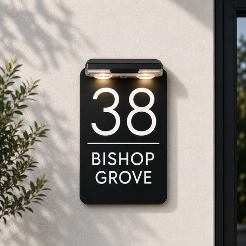 House number plaques - number,