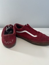 Rare 2012 red syndicate gold wang Vans size UK 11