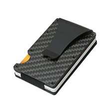 The Ridge Style Titanium Wallet with RFID Blocking Card Slots, Money Clip.