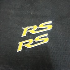 2x RS Yellow Silver Big Chrome
