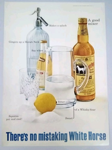 White horse whisky 1963 - horse,