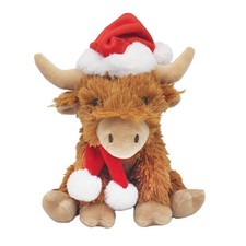 Christmas Highland Cow 8"