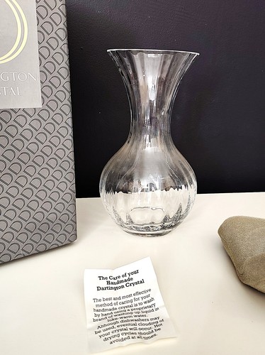 80s dartington crystal vase - vase, &