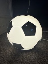 Ikea ÄNGARNA LED table Kids Desk Footy Light lamp Football Black White & Switch