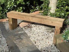 3 Seater Wooden Rustic Garden