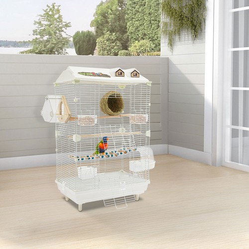 77cm bird cage white - bird, cage,white