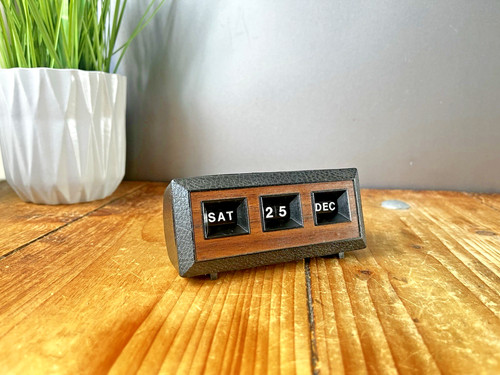 Vintage 1970 faux - vintage, teak