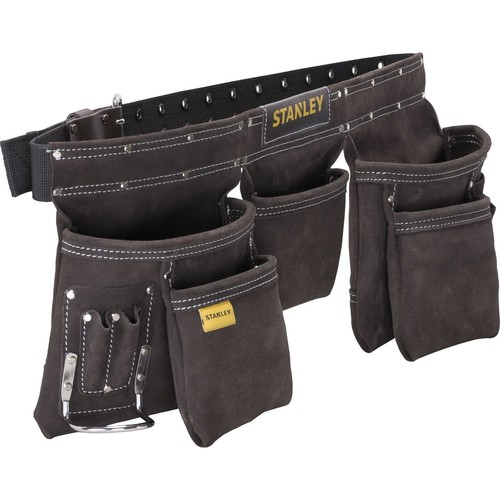 Leather tool belt pouch apron - belt,