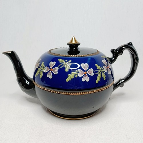 Vintage antique teapot black - vintage,