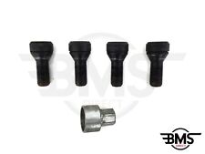 Genuine Used MINI Full Set Of 4x Locking Wheel Bolts / Nuts & Key F56 R56 R60