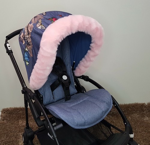 Pram fur for - fur, hood