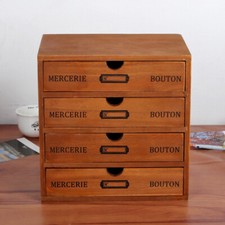 4 Tiers Wooden Small Chest of