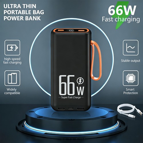 Power bank 50000mah 66w - power,