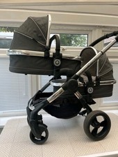 Icandy Peach 3 Truffle Carrycot  Twin Double Grey Peach Blossom