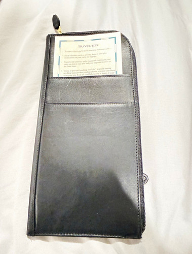 Travelon black leather travel - black,