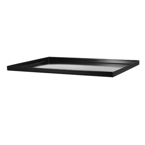 Large black enamelware baking - black,