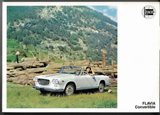 Lancia Flavia Convertible 1.8 1967-1969 UK & Export Markets Foldout Brochure