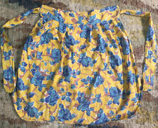 True Vtg 50s 60s Floral Fabric Pinny Apron Retro Design Material Fabric Kitsch