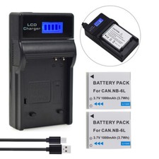 2 Battery +Charger for Canon