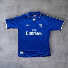 Retro Chelsea Blue Football Shirt Kit Size Large Men's Premier League Home