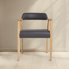 Derek Dining Chair Grey Faux