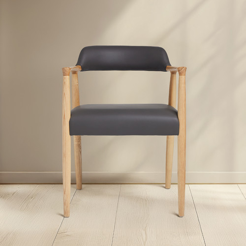 Derek dining chair grey - derek, faux