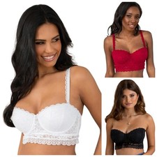 Pour Moi Rebel Bra Strapless Longline Multiway Underwired Womens Lingerie 84001