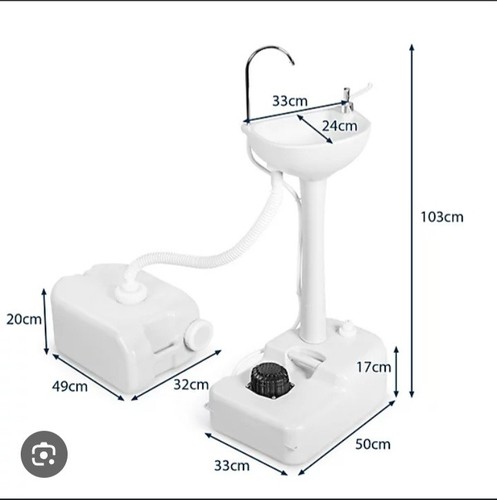 Portable camping sink with 17l - camping,