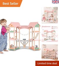Large DIY Pink Dollhouse with