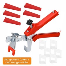 100/200 PCS Tile Leveling Spacer System Tool Clips Wedges Flooring Lippage Plier