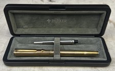 Vintage Parker 61 12K Rolled Gold Fountain Pen