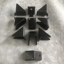 10 x Heavy Duty Metal School Bookcase Shelf Shelving Supports Brackets Pins