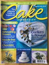 CAKE DECORATION - MARCH 1998 - AIRBRUSHING FLOWERS - BLUEBELLS