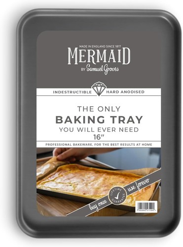Mermaid baking tray anodised - baking,