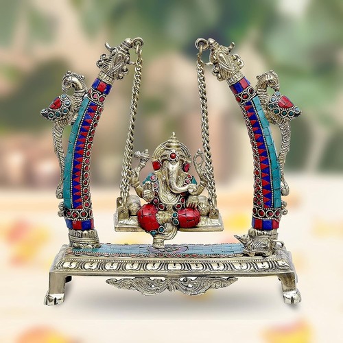 Brass lord ganesha - idol, for