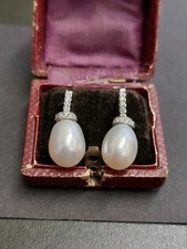 18ct W/G Natural Pearl &