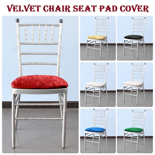 Velvet seat chair covers - seat,