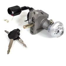 Lock Set Complete for LJ125T-8M Ignition Key Switch Black Durable LCKST144 SEAT