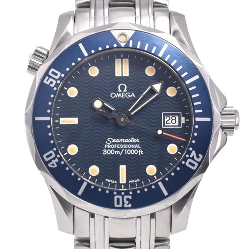 With paper omega seamaster - with,