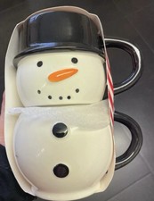 Snowman Mug Stack Christmas