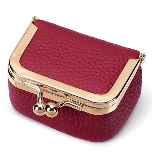 Leather small wallets kiss - leather,