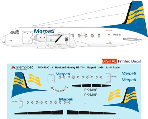 Hawker siddeley 748 - hs-748, merpati