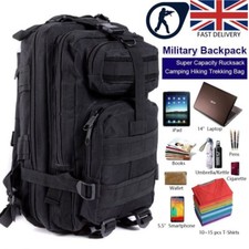 MILITARY 30 LITRE RUCKSACK MOLLE BAG BRITISH ARMY DAYSACK HIKING CADET MTP CAMO