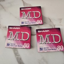 3 X Sharp MD-R 80 Music Blank