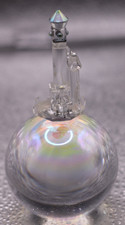 Clear Crystal Ball Glass Lens Sphere 40mm with castle perched on top